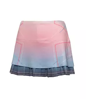 196043-466 | PLEAT SKIRT-12 | SILVERLAKE BLUE