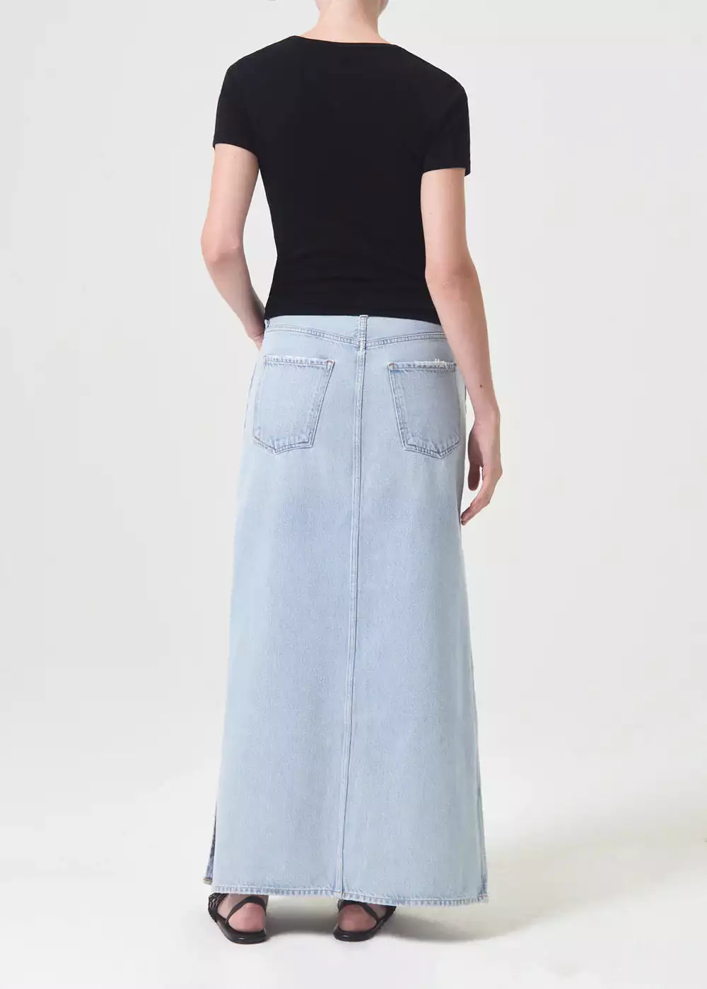 Agolde Astrid Slice Denim Skirt