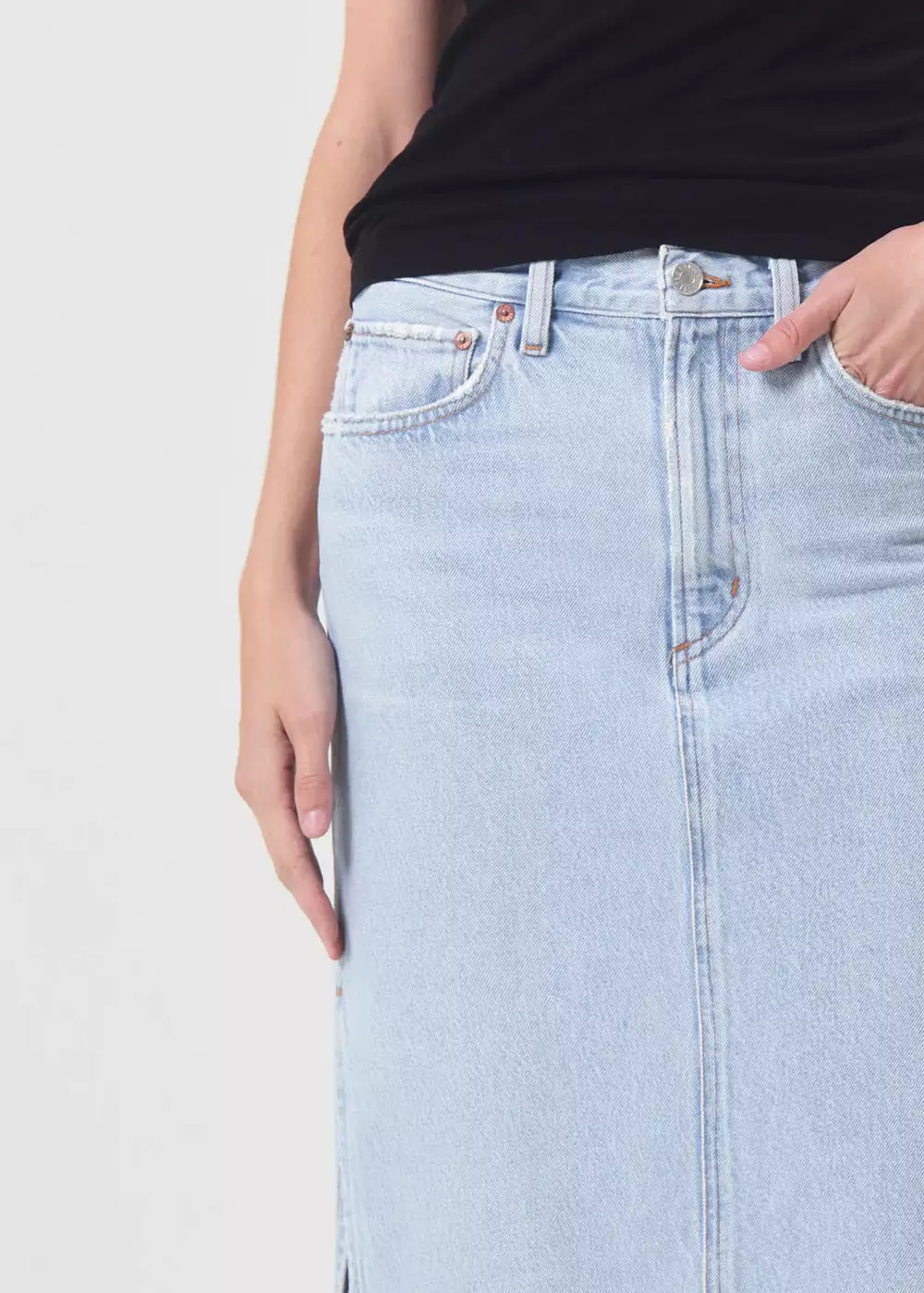 Agolde Astrid Slice Denim Skirt