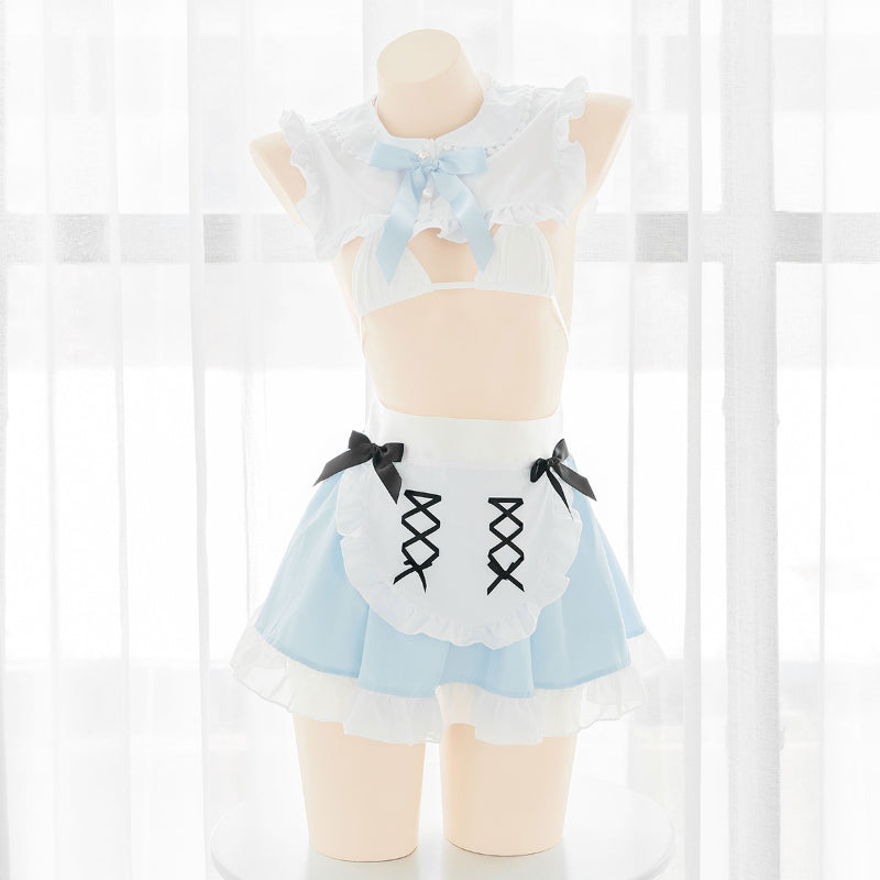 Alice in Wonderland Inspired Sexy Maid Blue Dress ON837