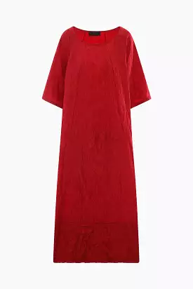 crinkled taffetà oversized dress