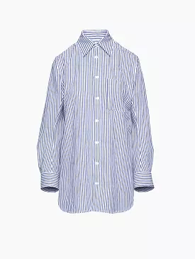 Curved Shape Cotton Linen Shirt