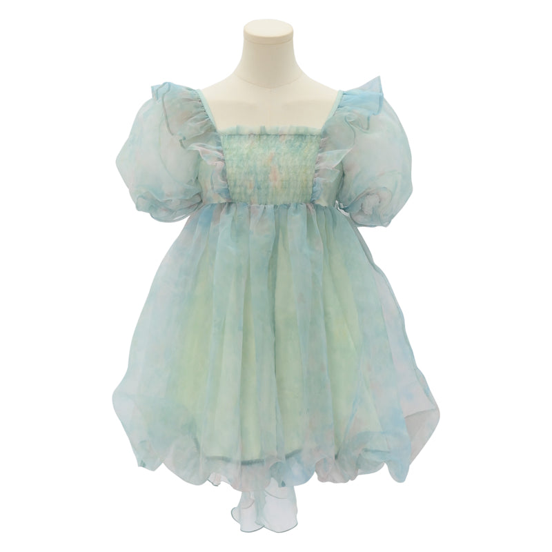 Cute Dreamy Girly Ocean Blue Ruffles Dress ON623