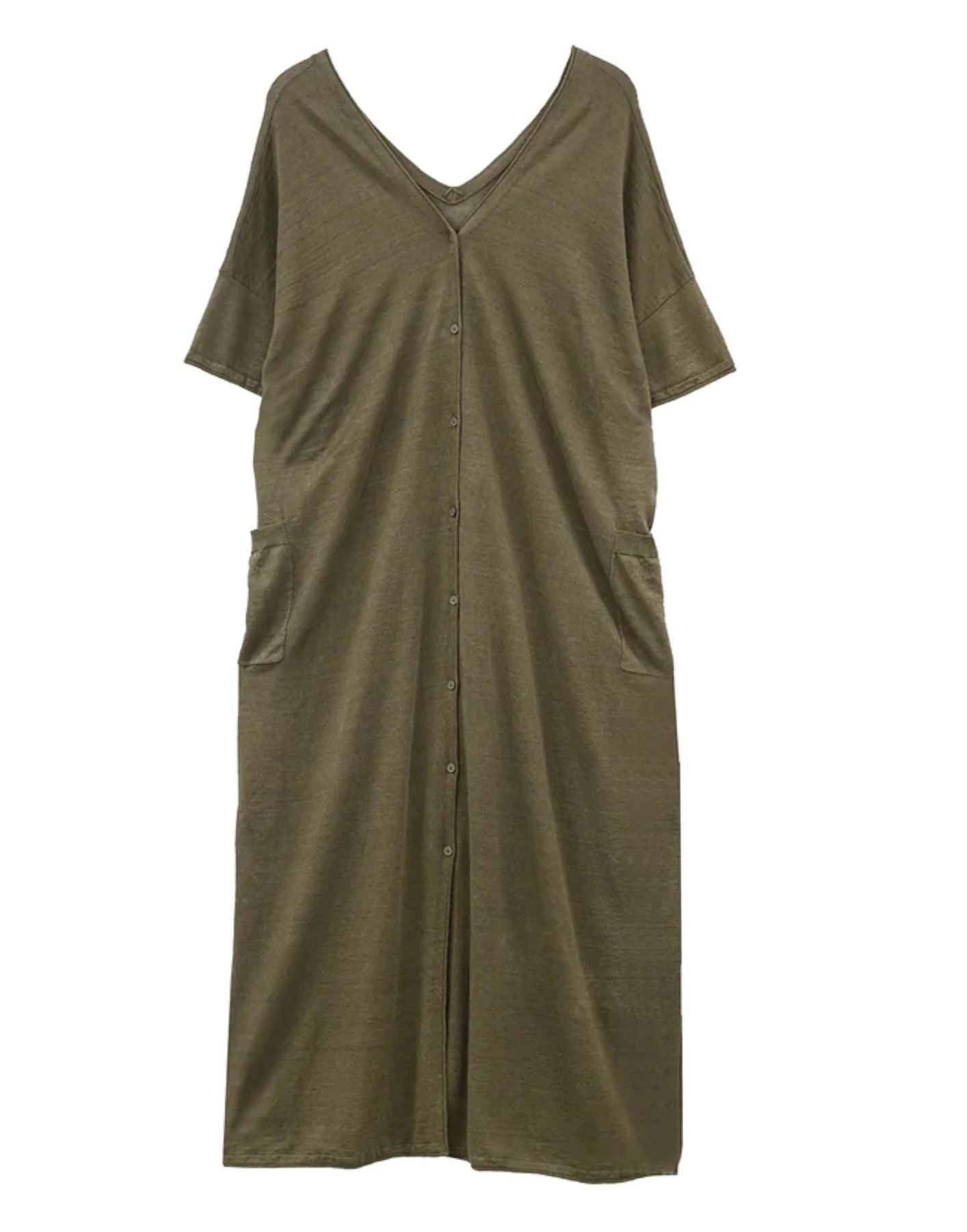 Dress for woman CT24135 KHAKI C.T. plage