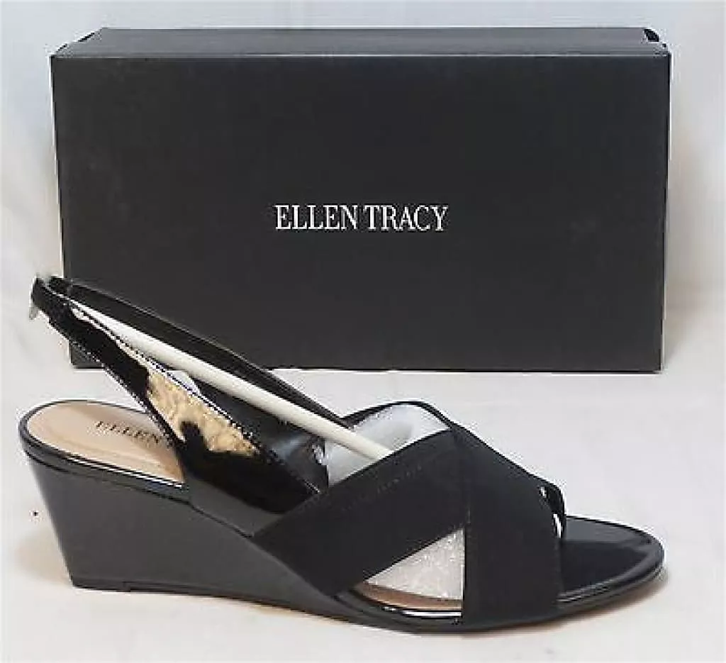 ELLEN TRACY Women's Impulse Sandal - Black -