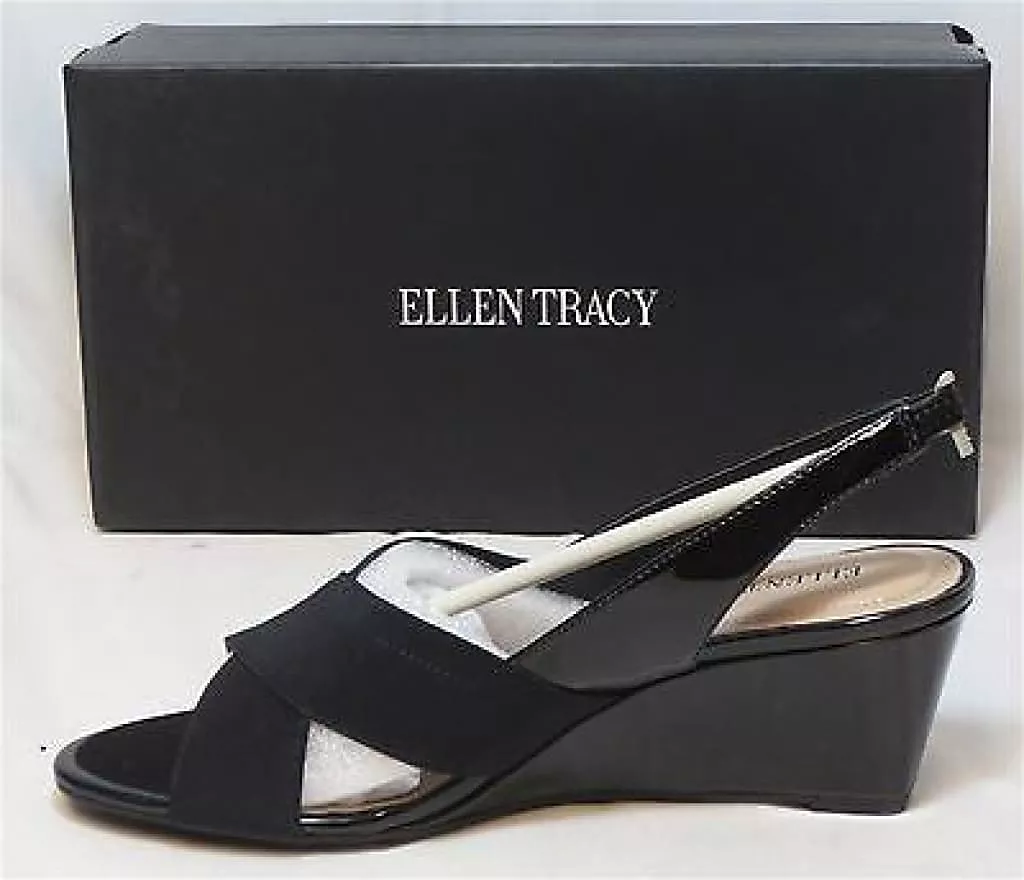 ELLEN TRACY Women's Impulse Sandal - Black -