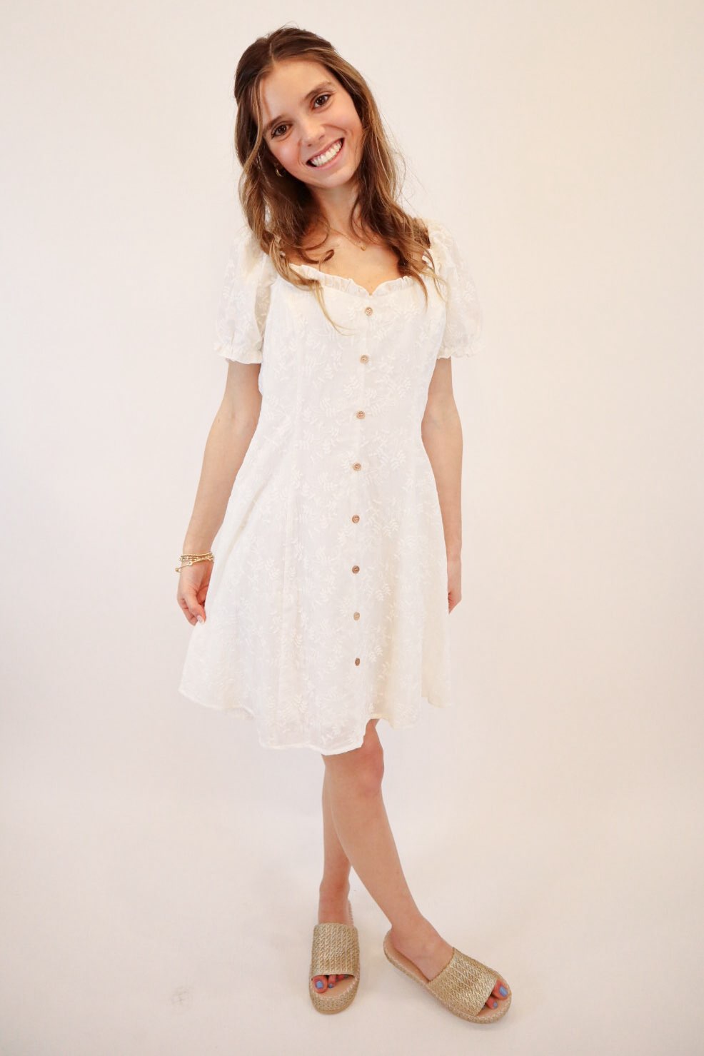 Eva Eyelet Dress