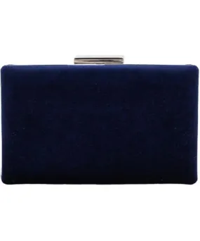 Forever & Always Shoes Women's Clara - Dark Blue Suede Clutch