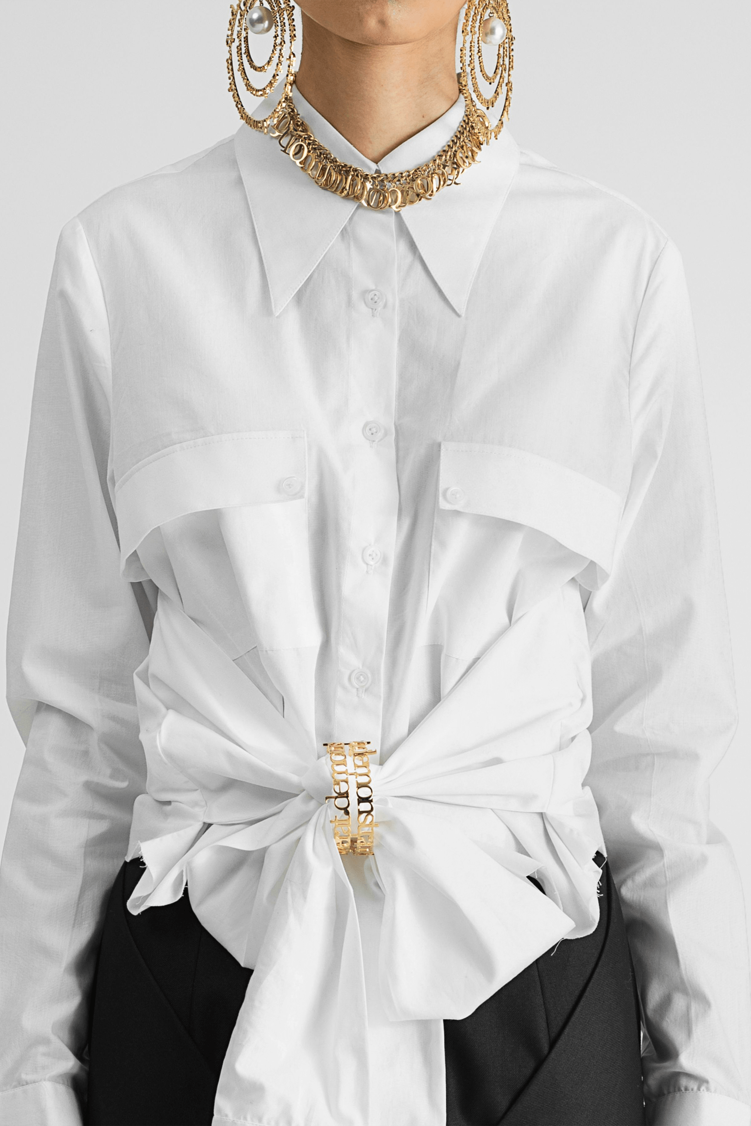 FOUR SLEEVE CROP SHIRT