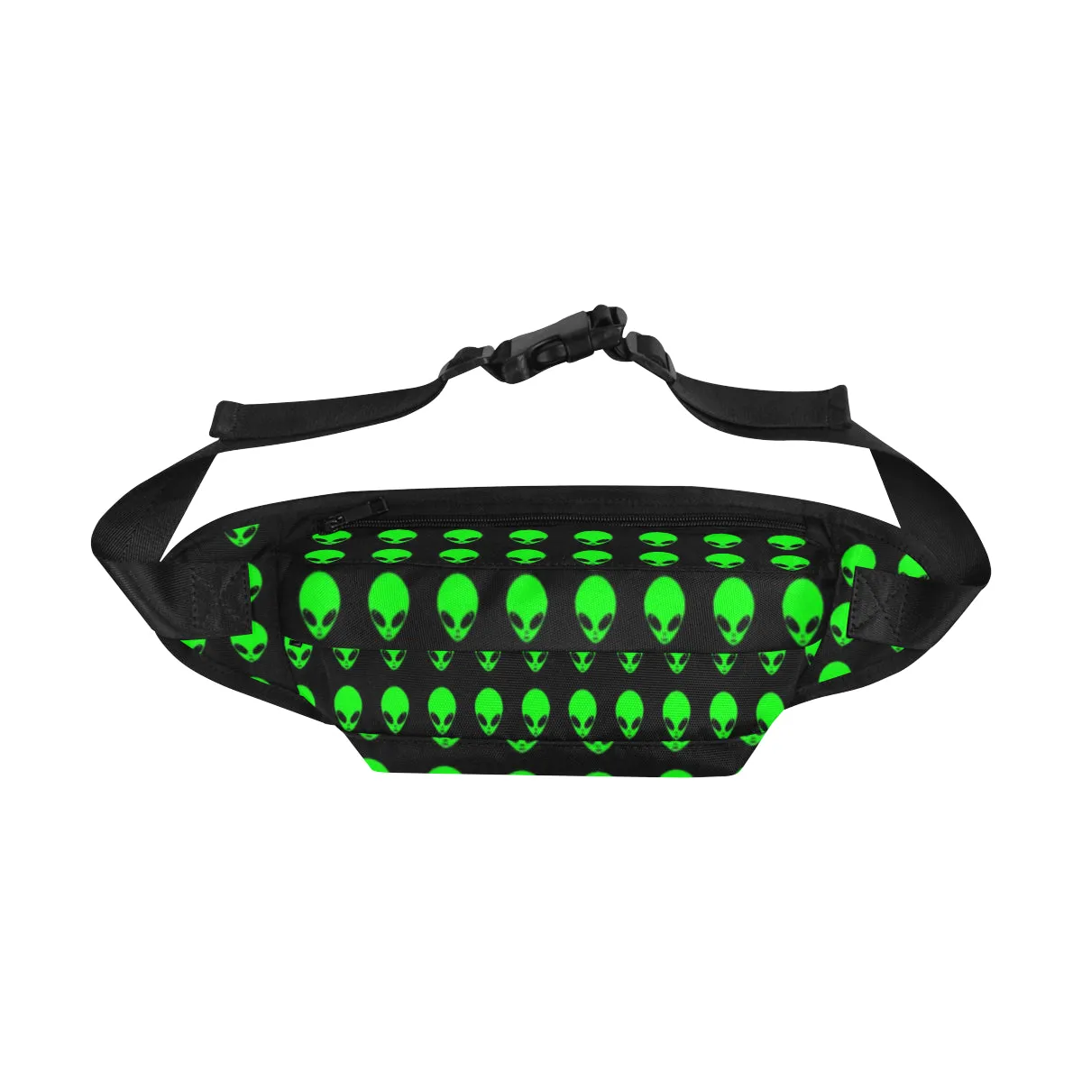 Green Alien Head Fanny Pack