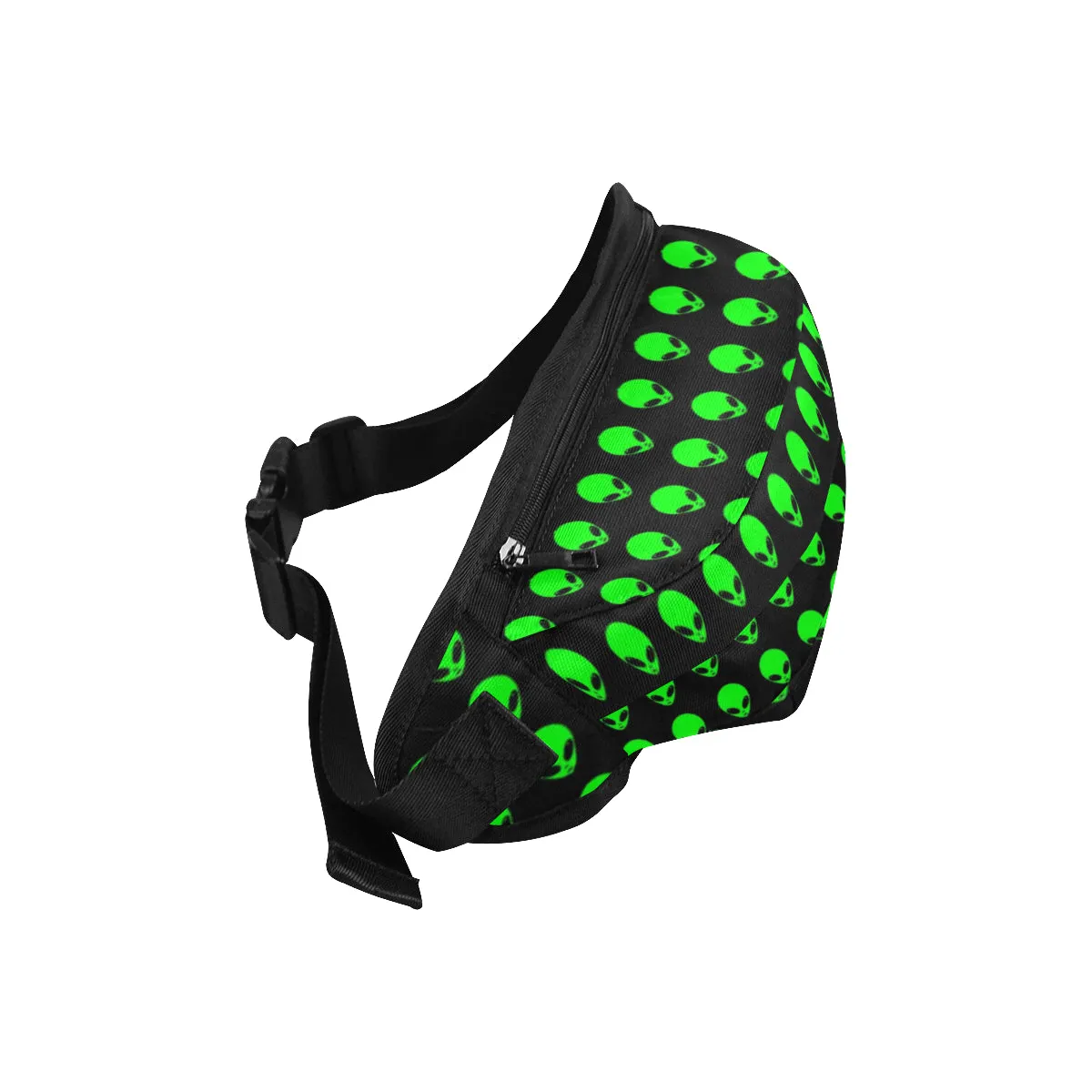 Green Alien Head Fanny Pack