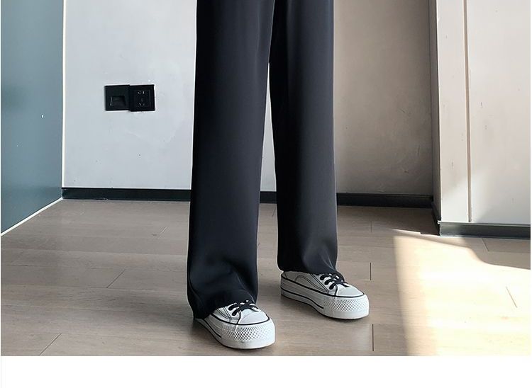 High-Waist Wide-Leg Dress Pants dd24