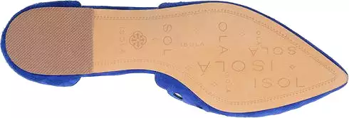 Isola Women's •Camillus• T-Strap Flat 9M Electric Blue Suede