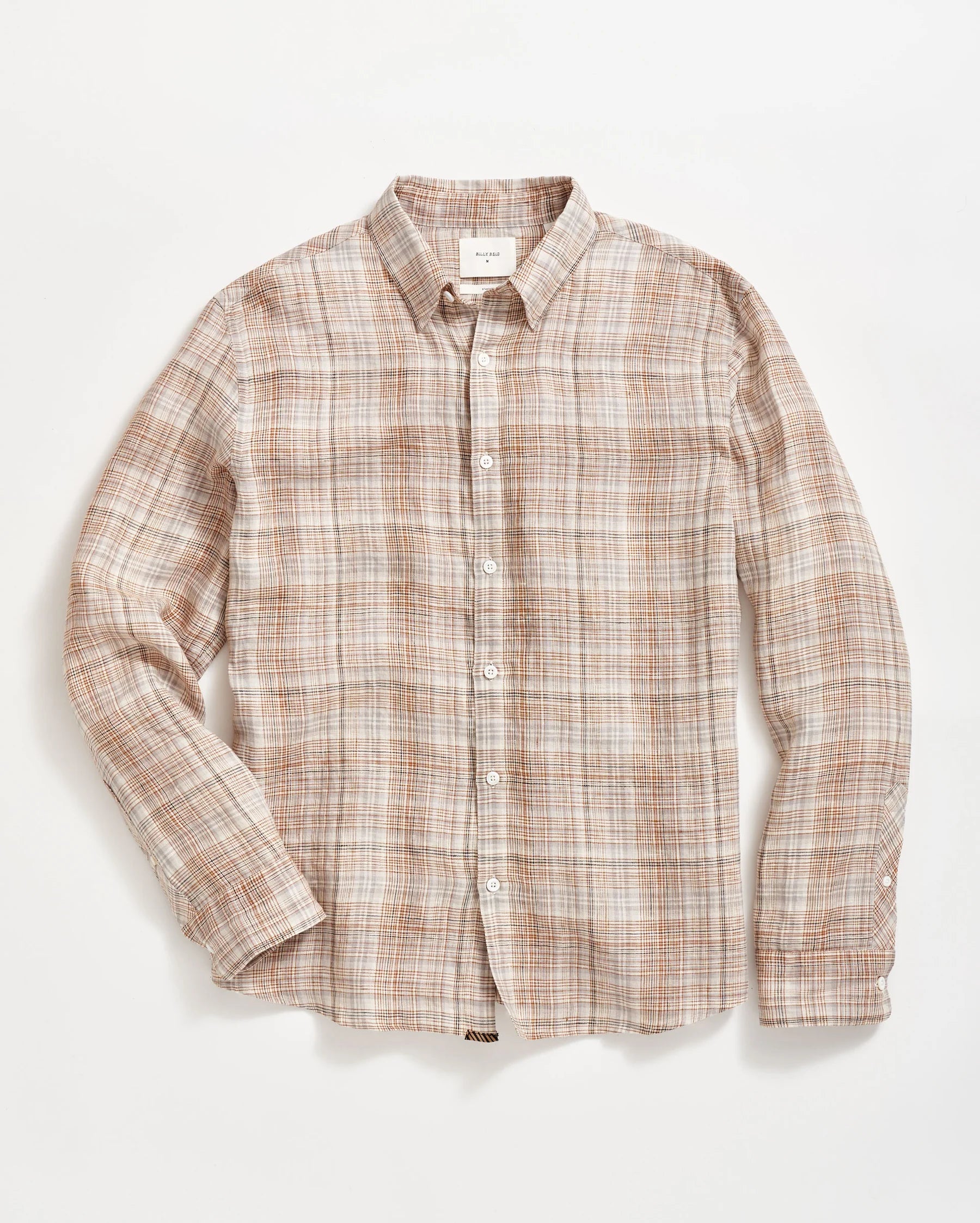 Linen Line Plaid Wilson Shirt