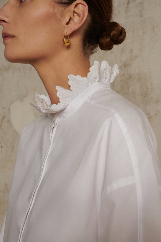 Louise White Cotton Shirt