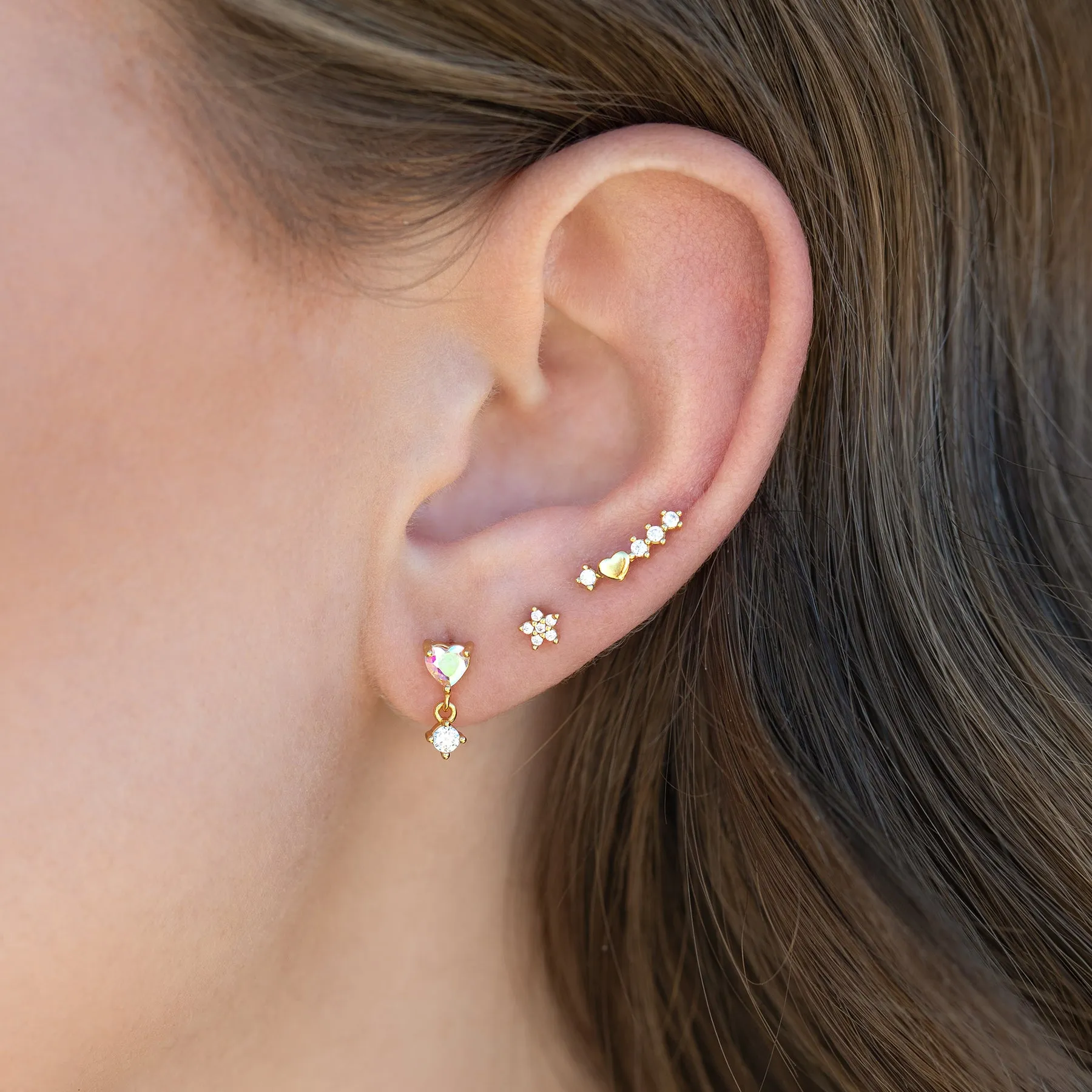 Love Bubble Flat Back Earring