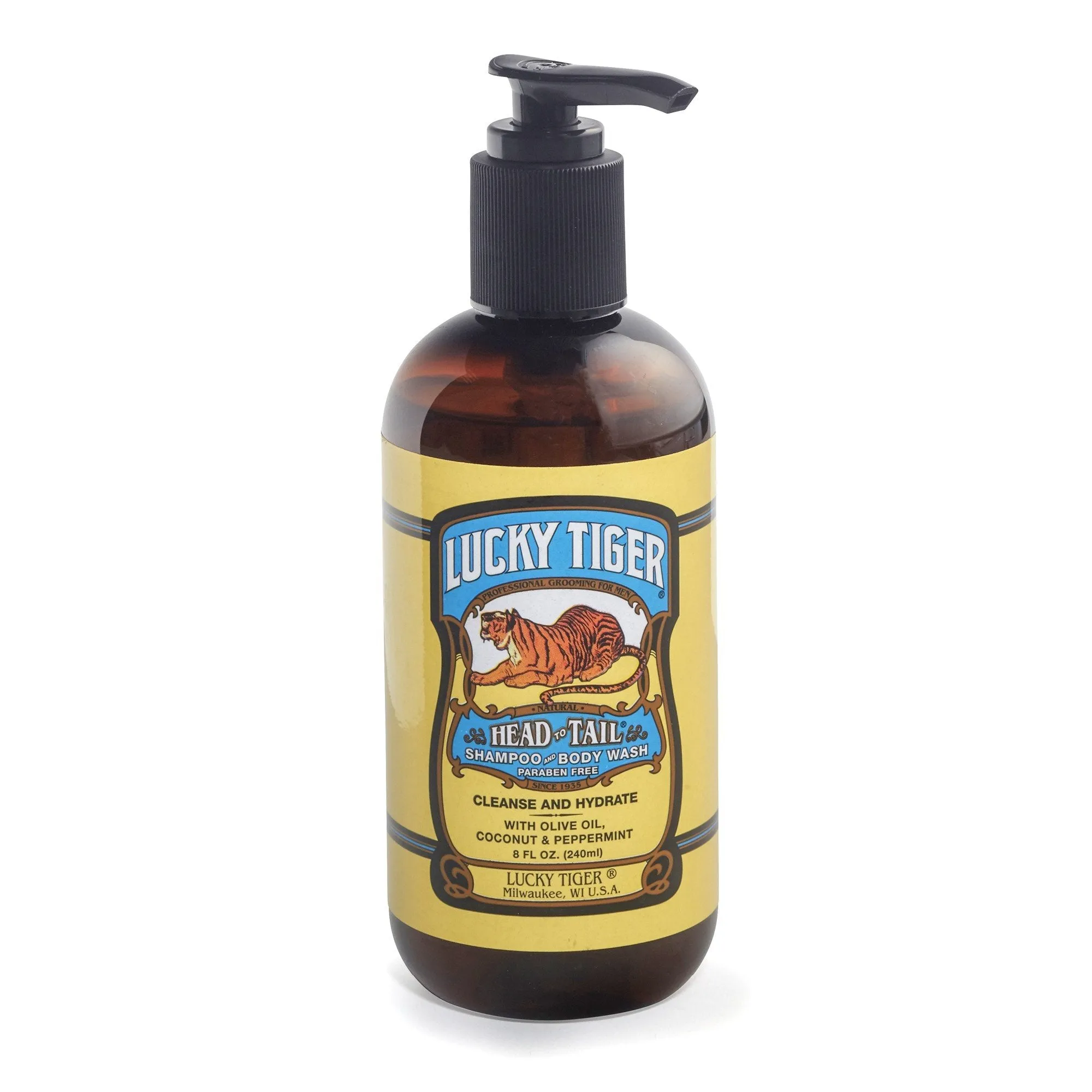 Lucky Tiger Head and Tail Shampoo and Body Wash