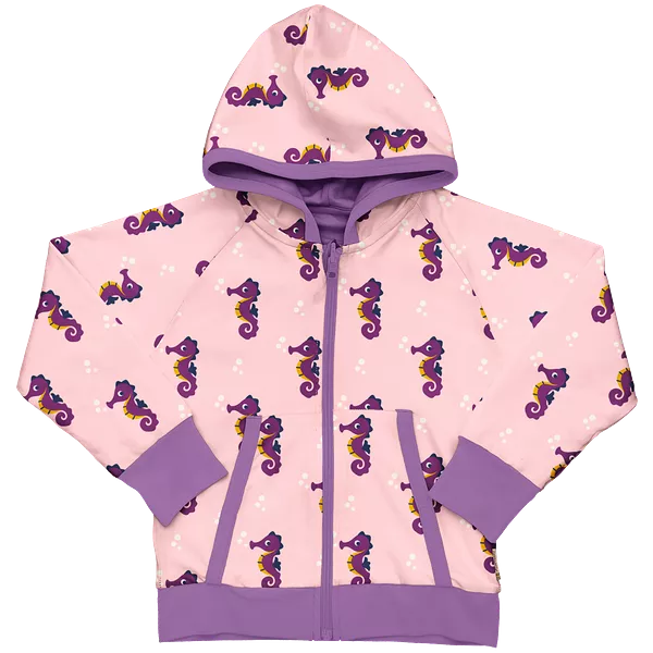 Maxomorra Seahorse Organic Cotton Reversible Zip Hoodie