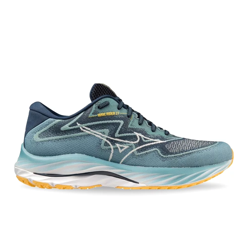 Mizuno Men's Wave Rider 27 SSW - Adriatic Blue/Snow White