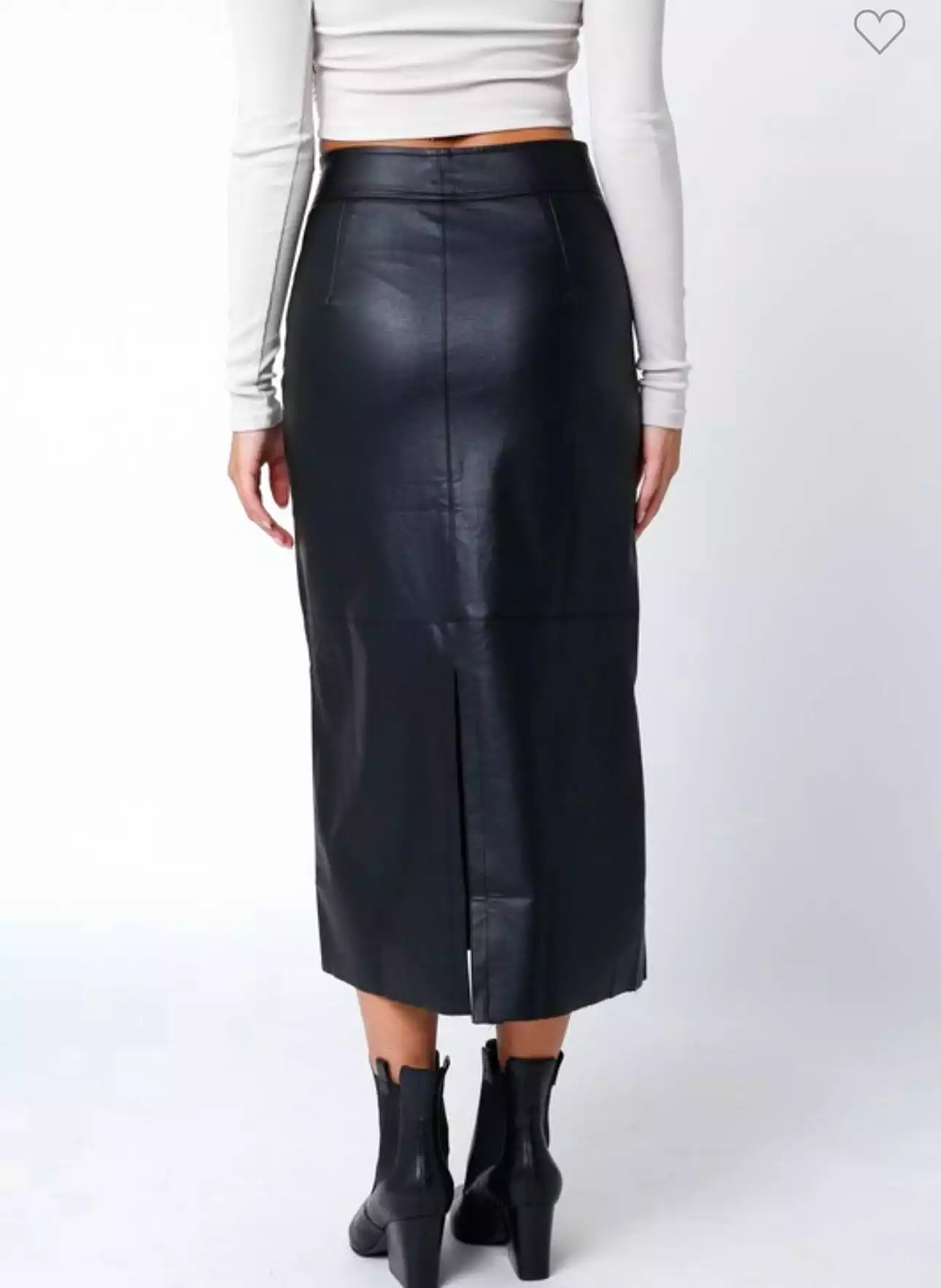 Monica Leather Skirt