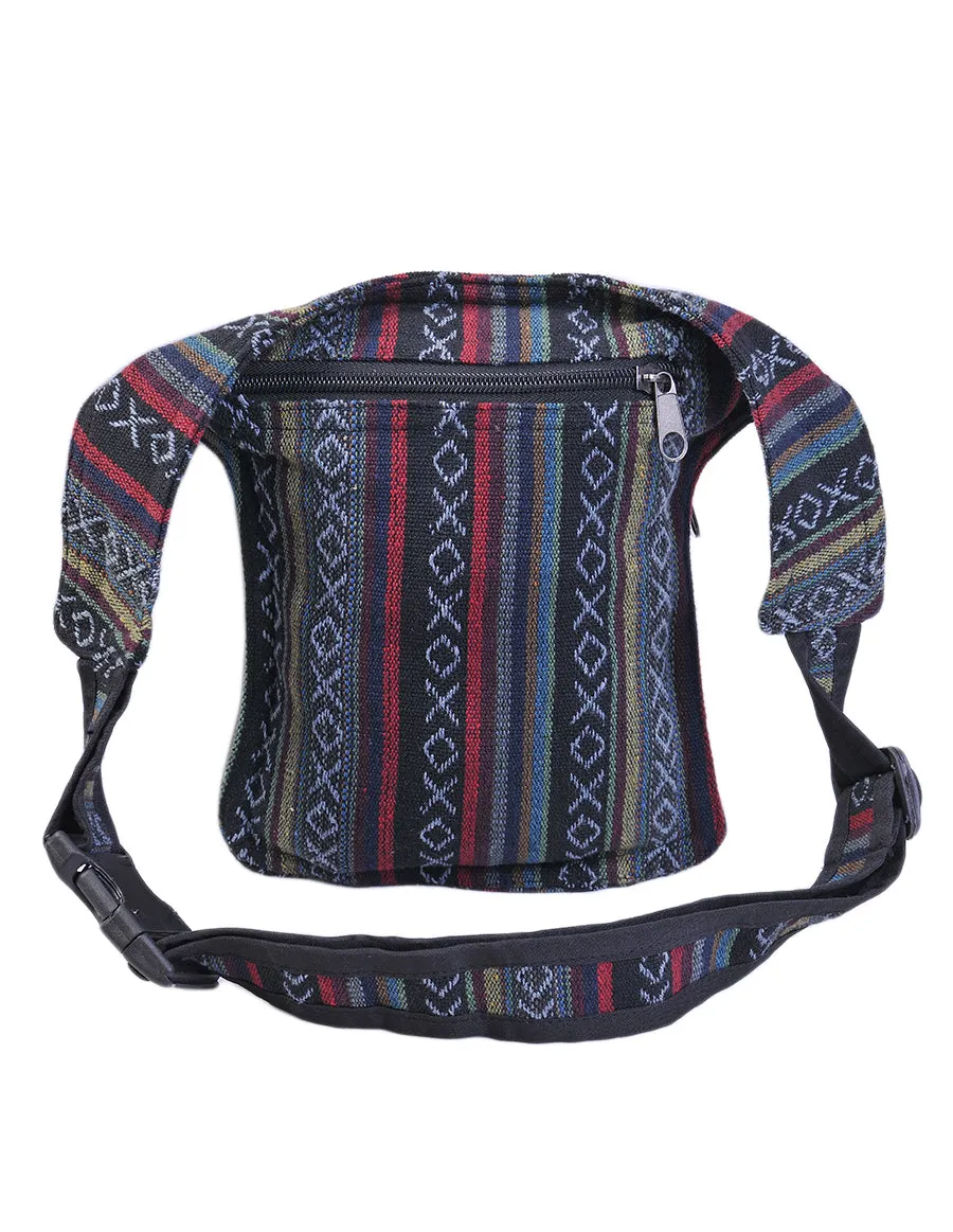 Mushroom Print Cotton Fanny Pack