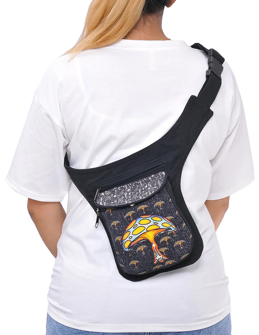 Mushroom Printed Fanny Pack