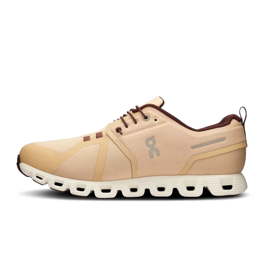 On Men's Cloud 5 Waterproof - Savannah/Ivory