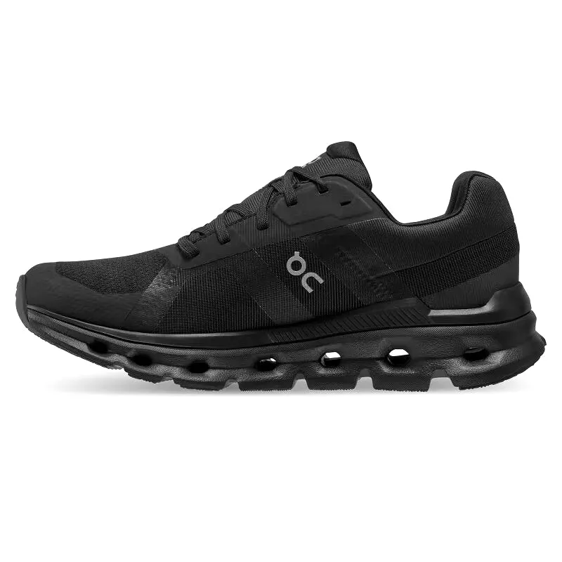 On Women's Cloudrunner Waterproof Running Shoes - Black