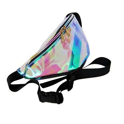 RAINBOW TRANSPARENT FANNY PACK