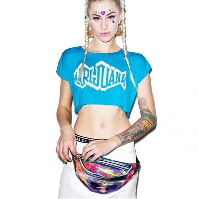 RAINBOW TRANSPARENT FANNY PACK