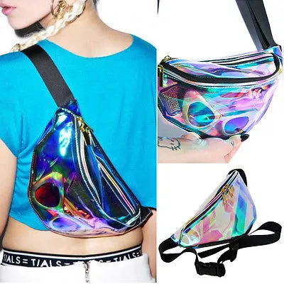 RAINBOW TRANSPARENT FANNY PACK