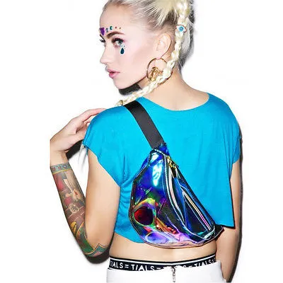 RAINBOW TRANSPARENT FANNY PACK