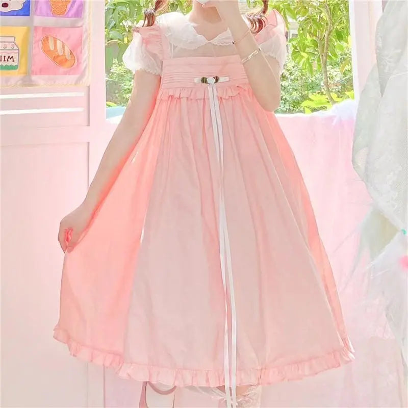 Rosie Pastel Kawaii Aesthetic Kawaii Princess Lolita Babydoll Summer Dress