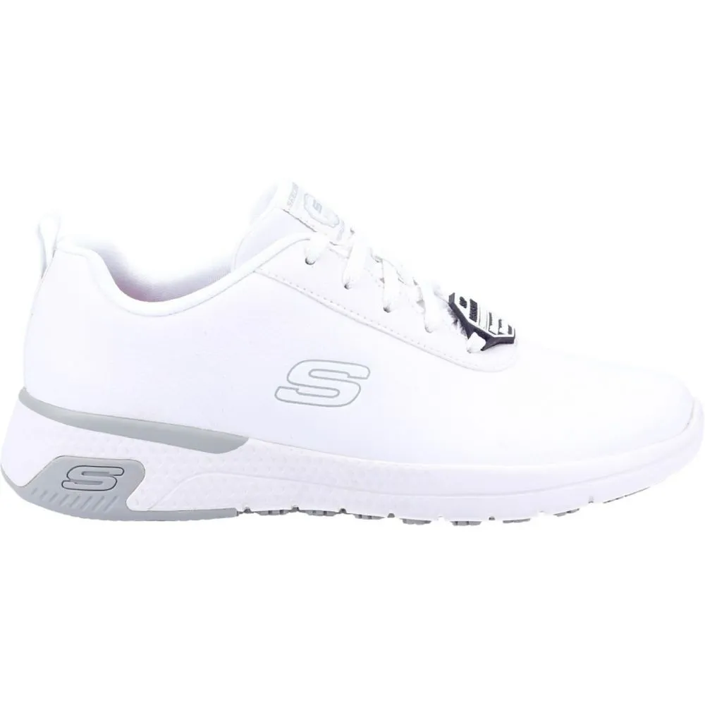 Skechers Marsing Gmina Metal Free Womens  Non Safety Shoes White Size 4 - Screwfix