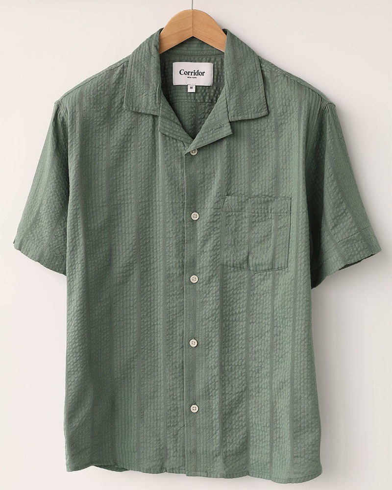 Striped Seersucker S/S Shirt