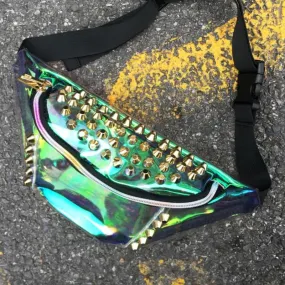 STUDDED TRANSLUCENT FANNY PACK