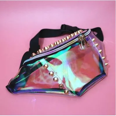 STUDDED TRANSLUCENT FANNY PACK