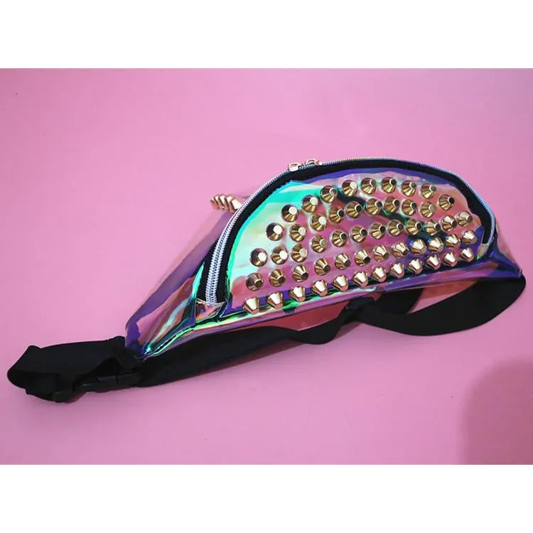 STUDDED TRANSLUCENT FANNY PACK