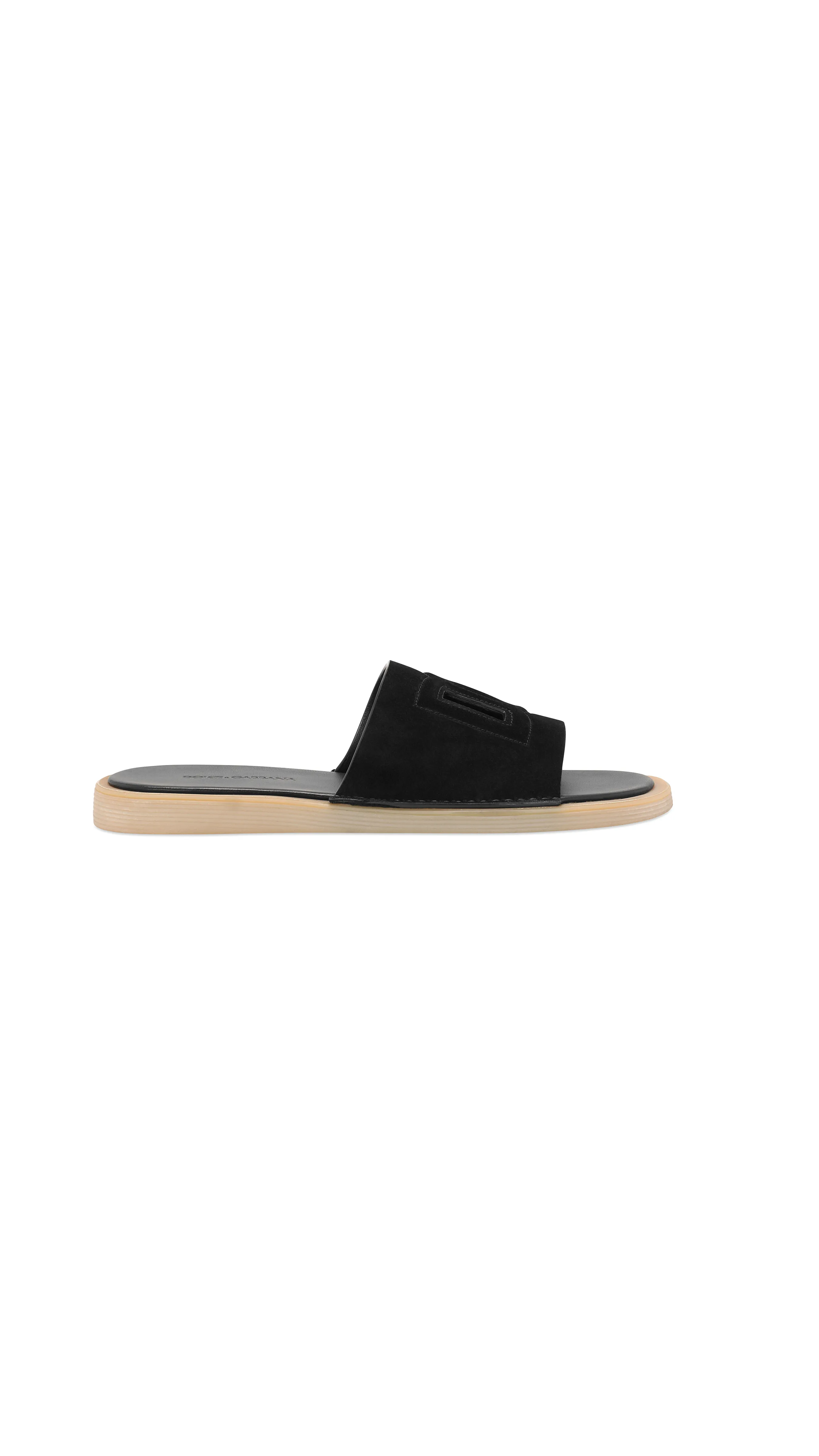 Suede Sliders - Black