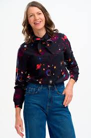 Sugarhill - Catrina Shirt - Black Colourful Universe