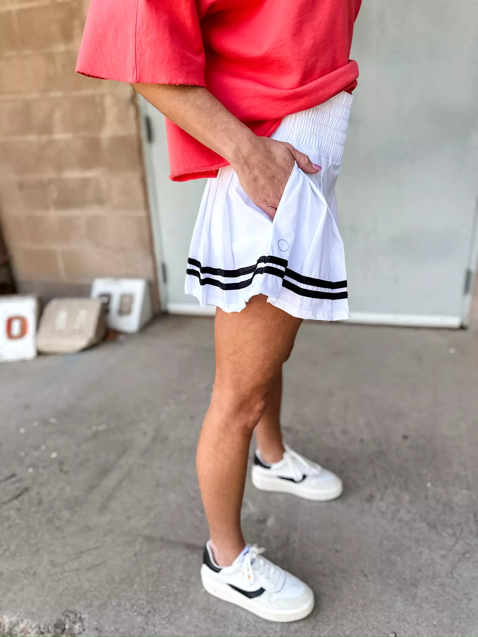 The Bubble - Monroe Skirt - White with Black