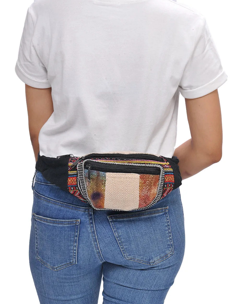 Tie Dye Effect Hemp Fanny Pack