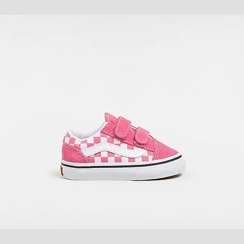 Vans TODDLER OLD SKOOL HOOK AND LOOP SHOES (1-4 YEARS) (HONEY SUCKLE) PINK