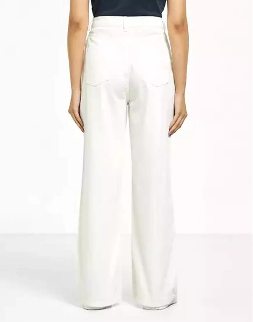 Wide Leg Jeans Milky White