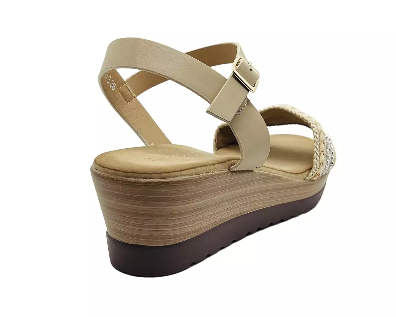 Women's Lightweight Wedge Heel Ankle Strap Sandals